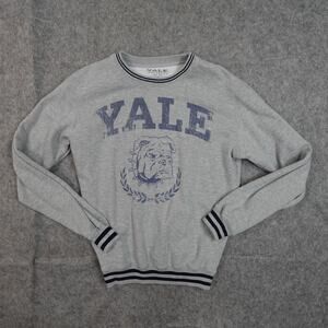 Yale University Sweatshirt Unisex Small Crew Neck Retro Bulldog Official Ivy